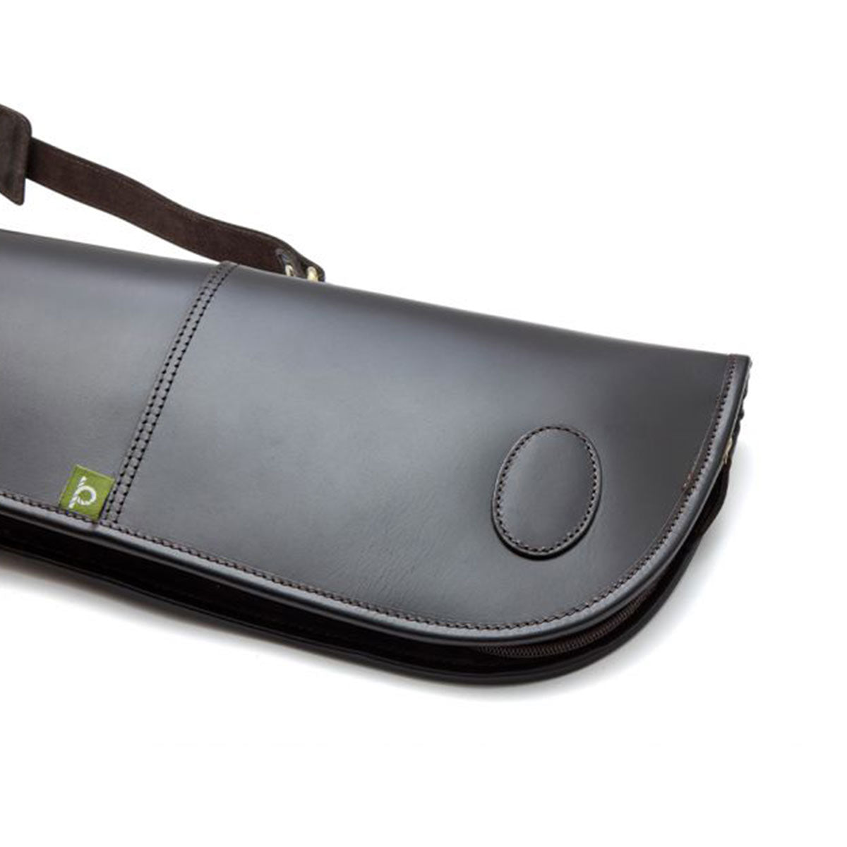 Chatham Premium Pull Up Leather Full Zip Gun Slip - Detail