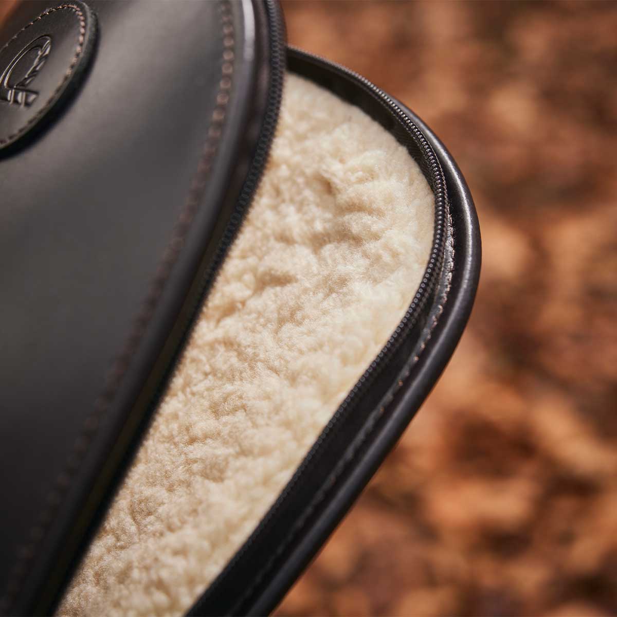 Chatham Premium Pull Up Leather Full Zip Gun Slip - Fleece