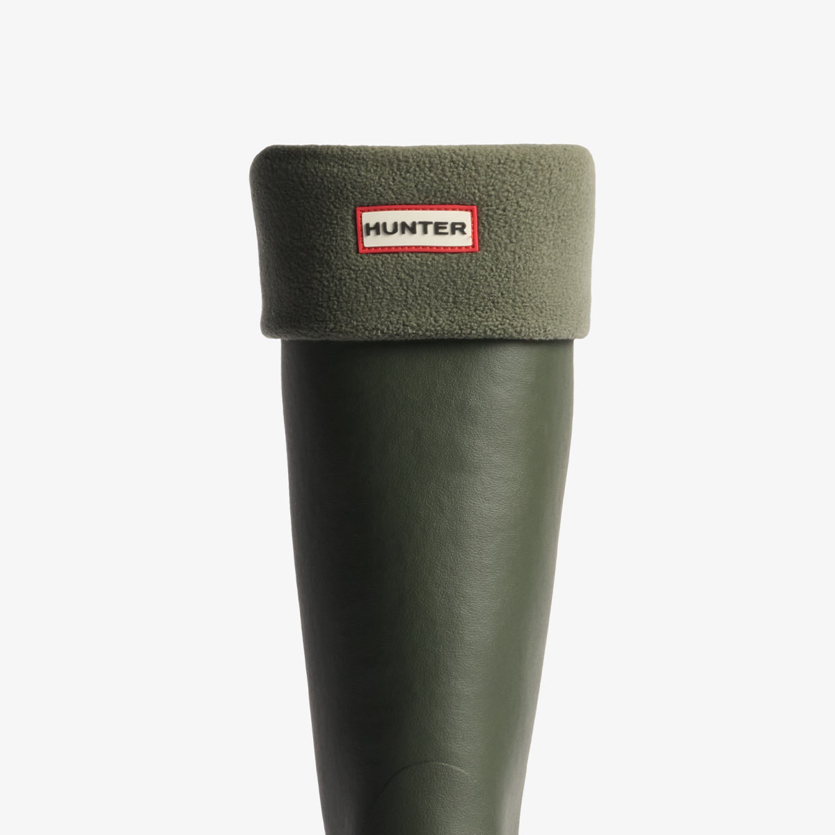 Hunter Recycled Downpour Fleece Tall Boot Socks - Dark Olive