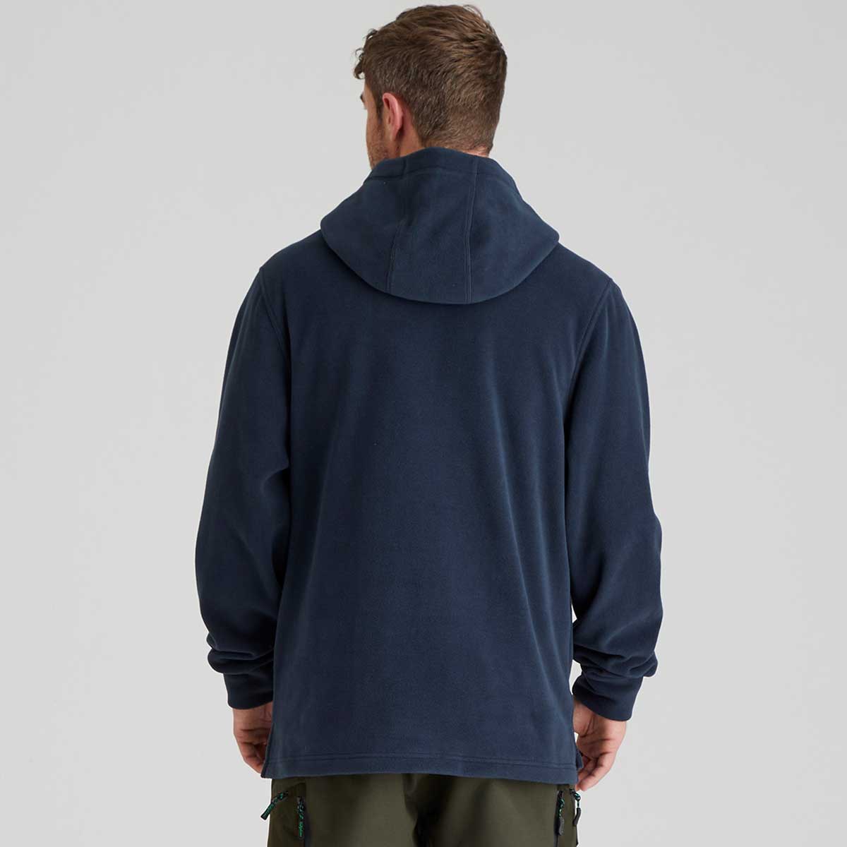 Ridgeline Ballistic Mens Fleece Hoodie - Navy - Rear
