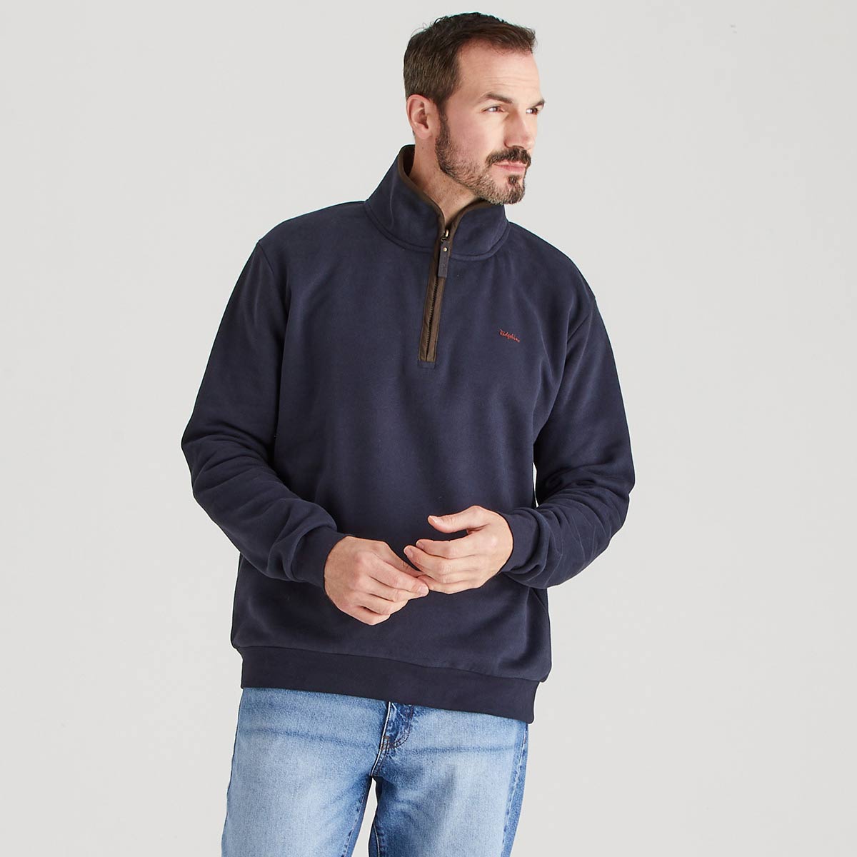 Ridgeline Brancaster Zip Top - Navy