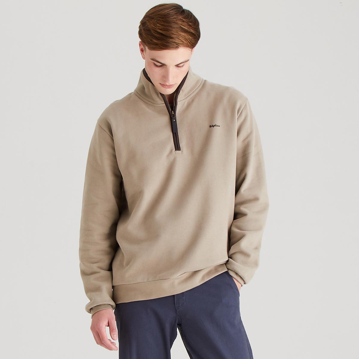 Ridgeline Brancaster Zip Top - Roasted Cashew