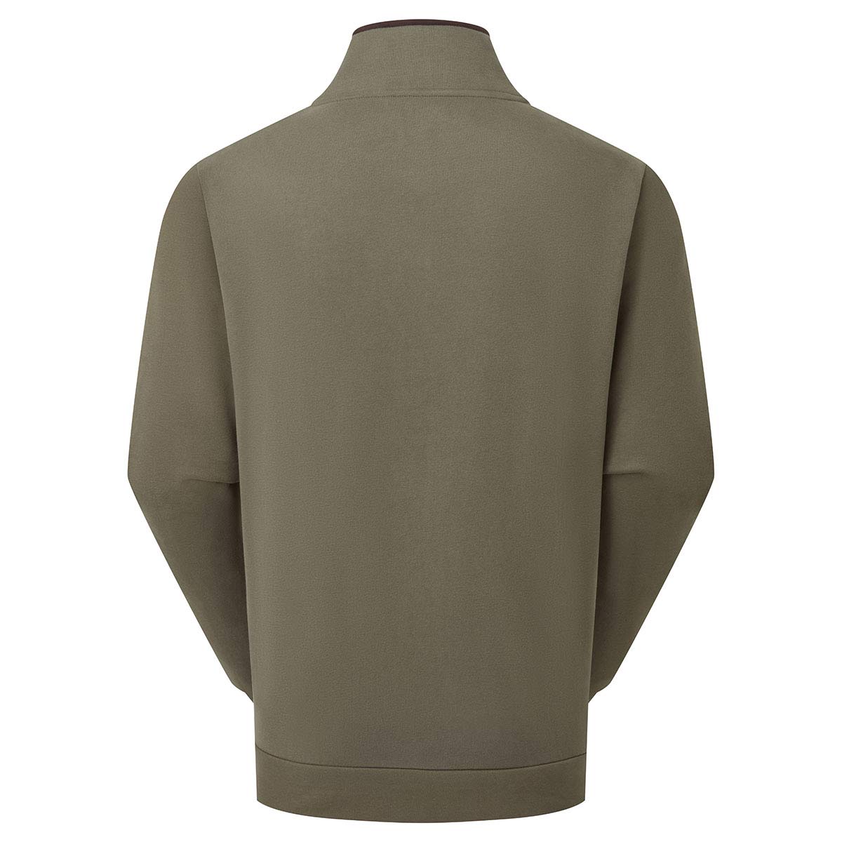 Ridgeline Brancaster Zip Top - Smokey Olive - Rear