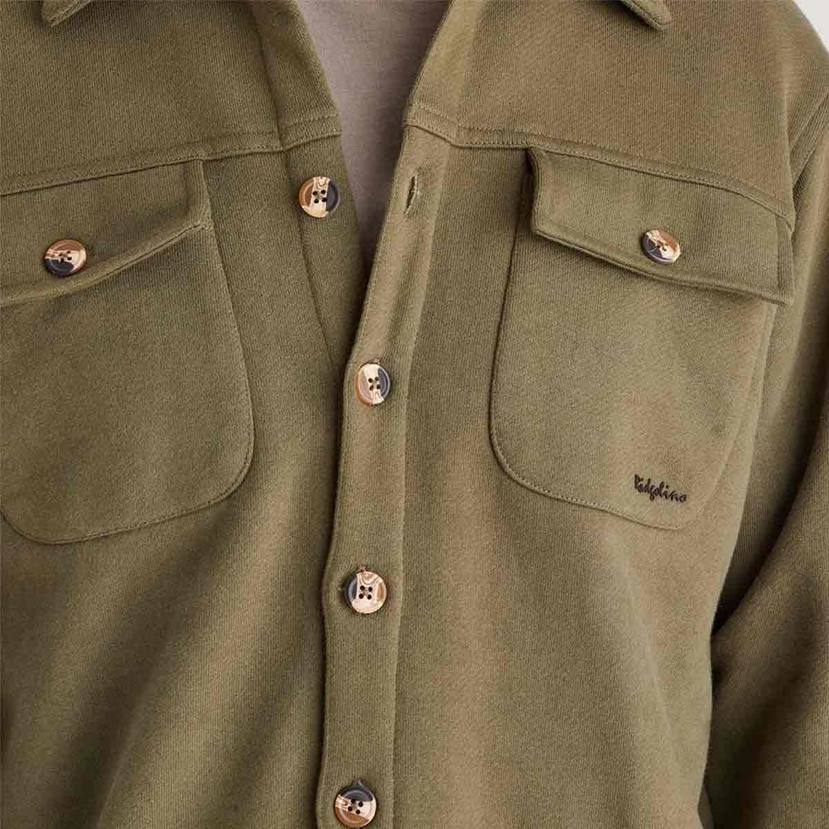 Ridgeline Burnham Work Shirt - Ivy Green - Detail