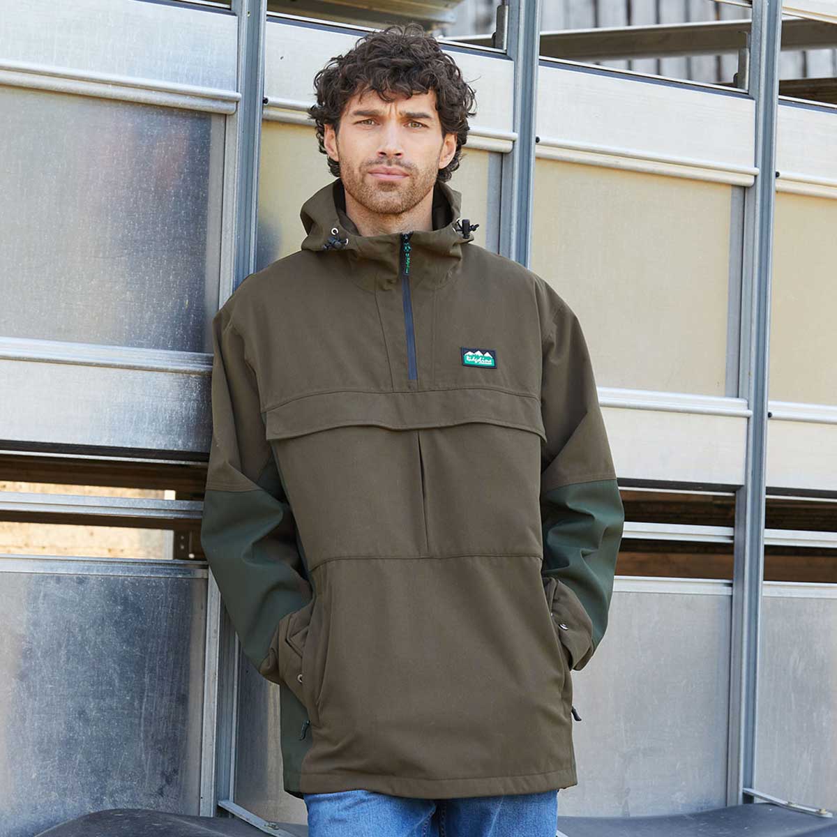 Ridgeline Men's Cambrian Smock - Bark/Deep Forest