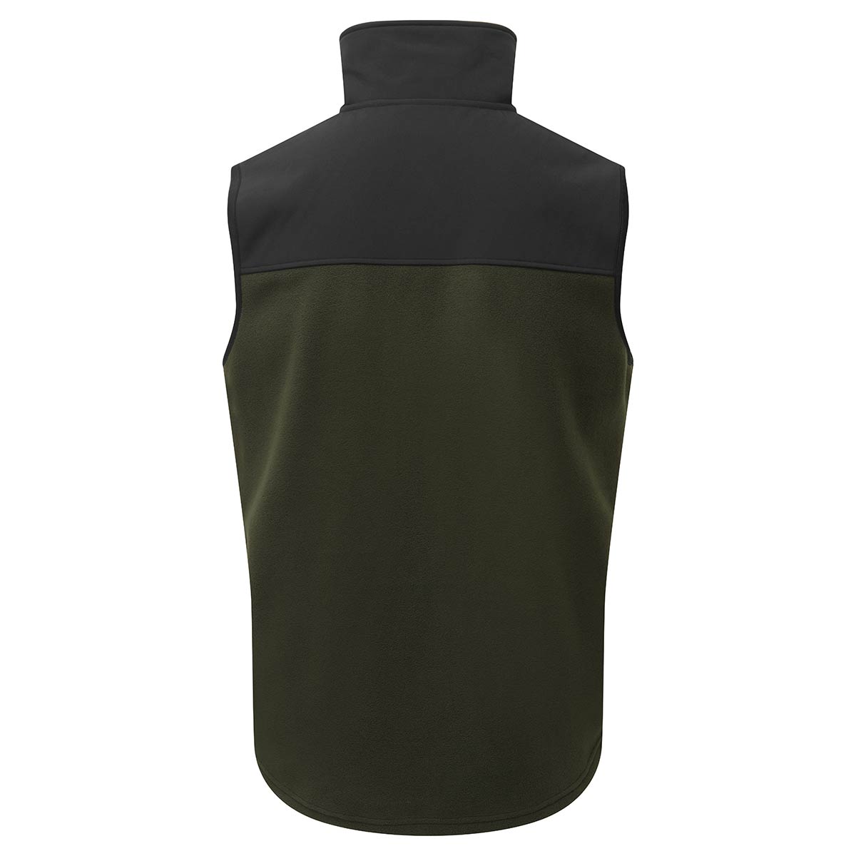 Ridgeline Hybrid Fleece Vest Olive/Black Rear