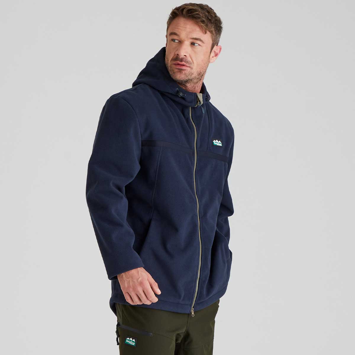 Ridgeline Kodiak Men's Fleece Jacket - Navy - Side