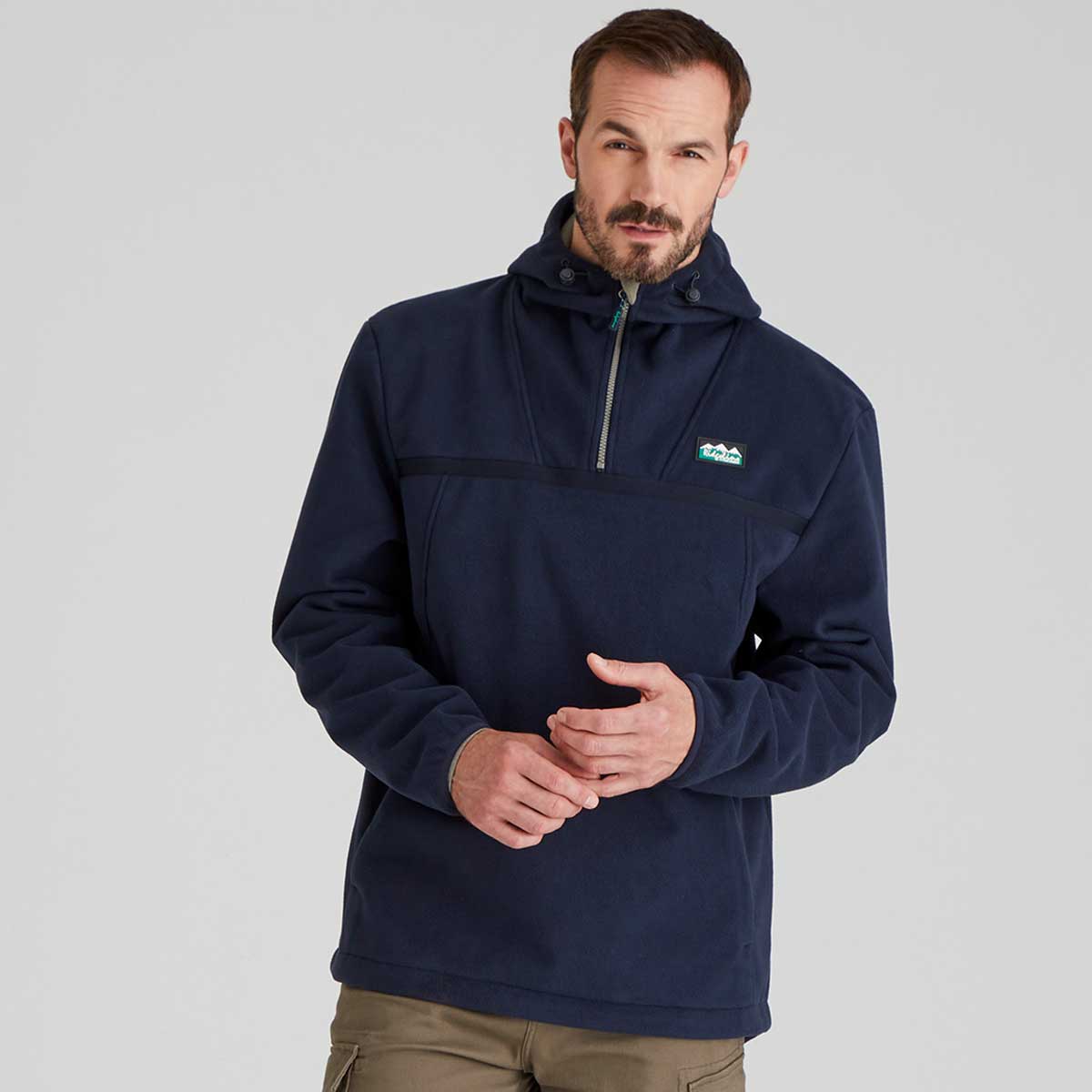 Ridgeline Kodiak Mens Fleece Smock - Navy