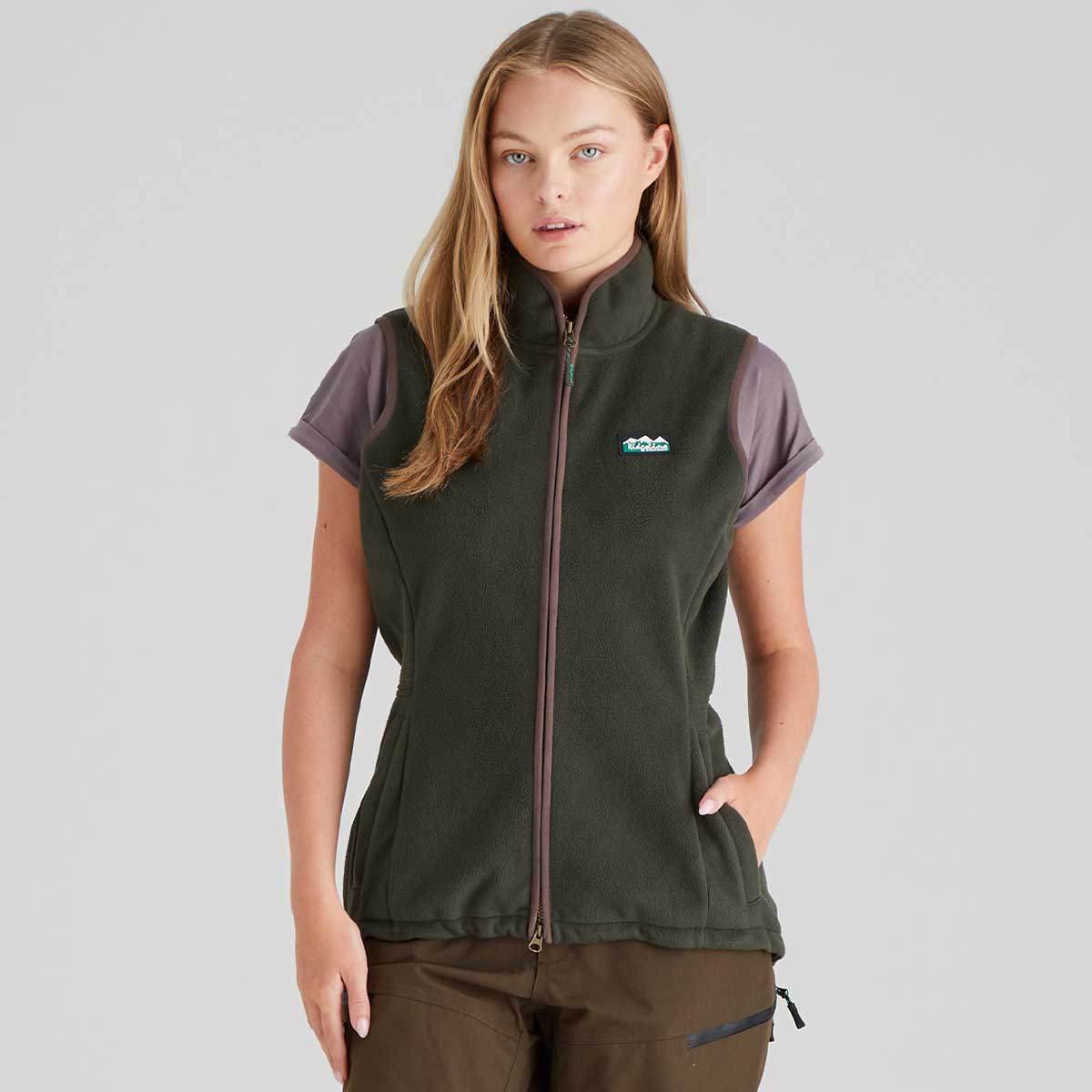 Ridgeline Kodiak Women's Fleece Gilet - Deep Forest