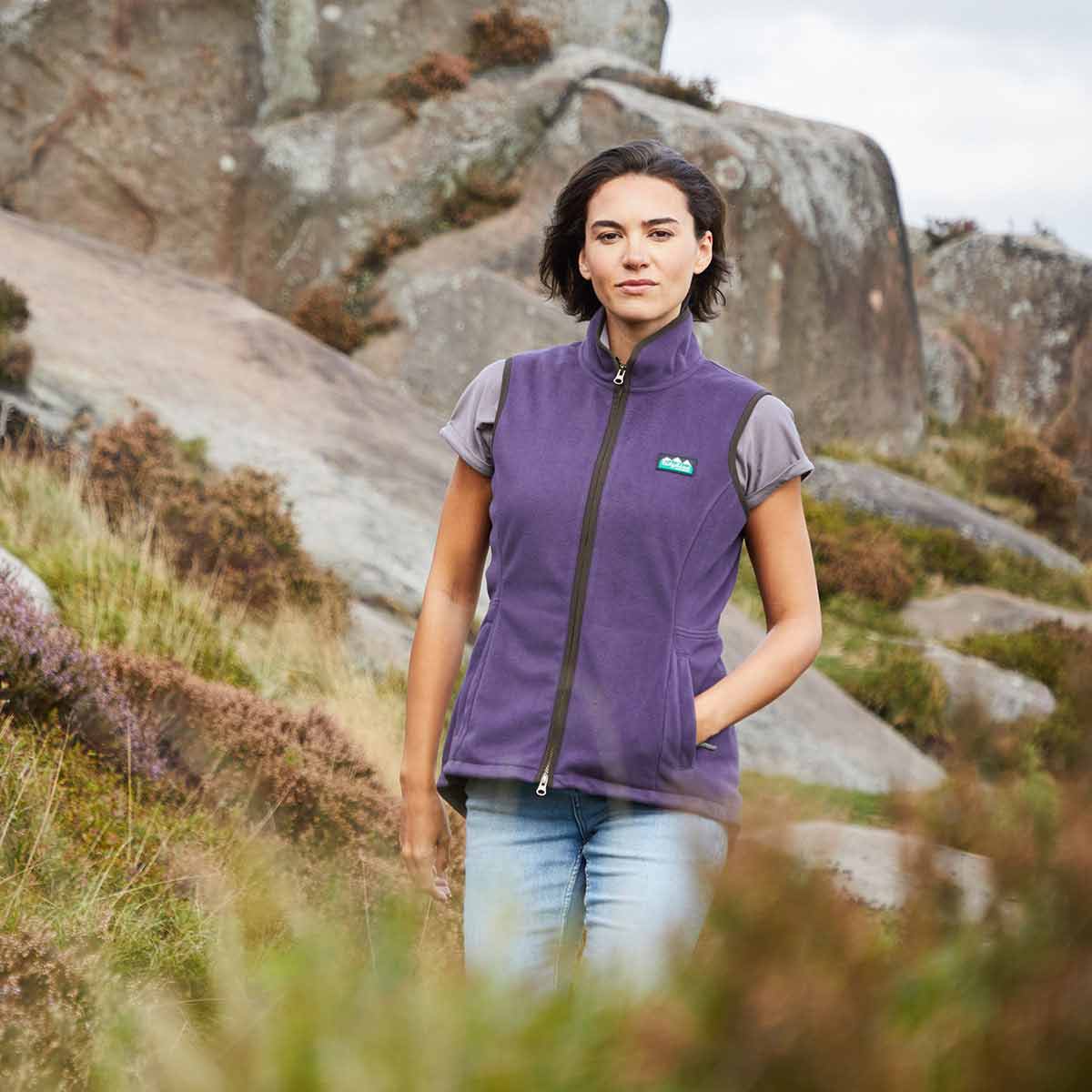 Ridgeline Monarch Women's Gilet - Nightshade - Model