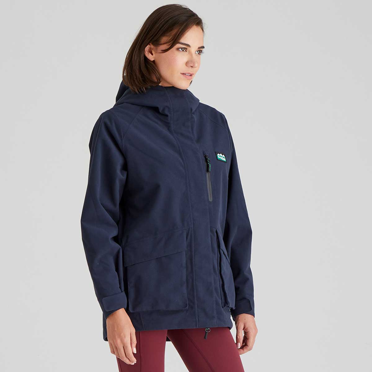 Ridgeline Rhea Womens Jacket  - Navy - Side