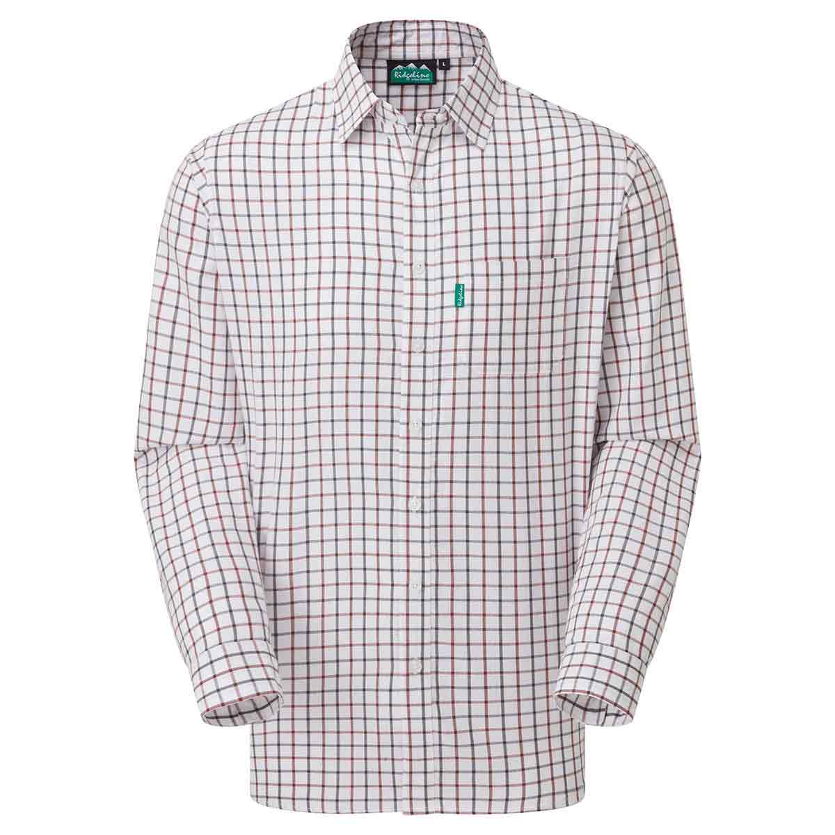 Ridgeline Sedgebrook Men's Checked Shirt - Shale/Deep Russet
