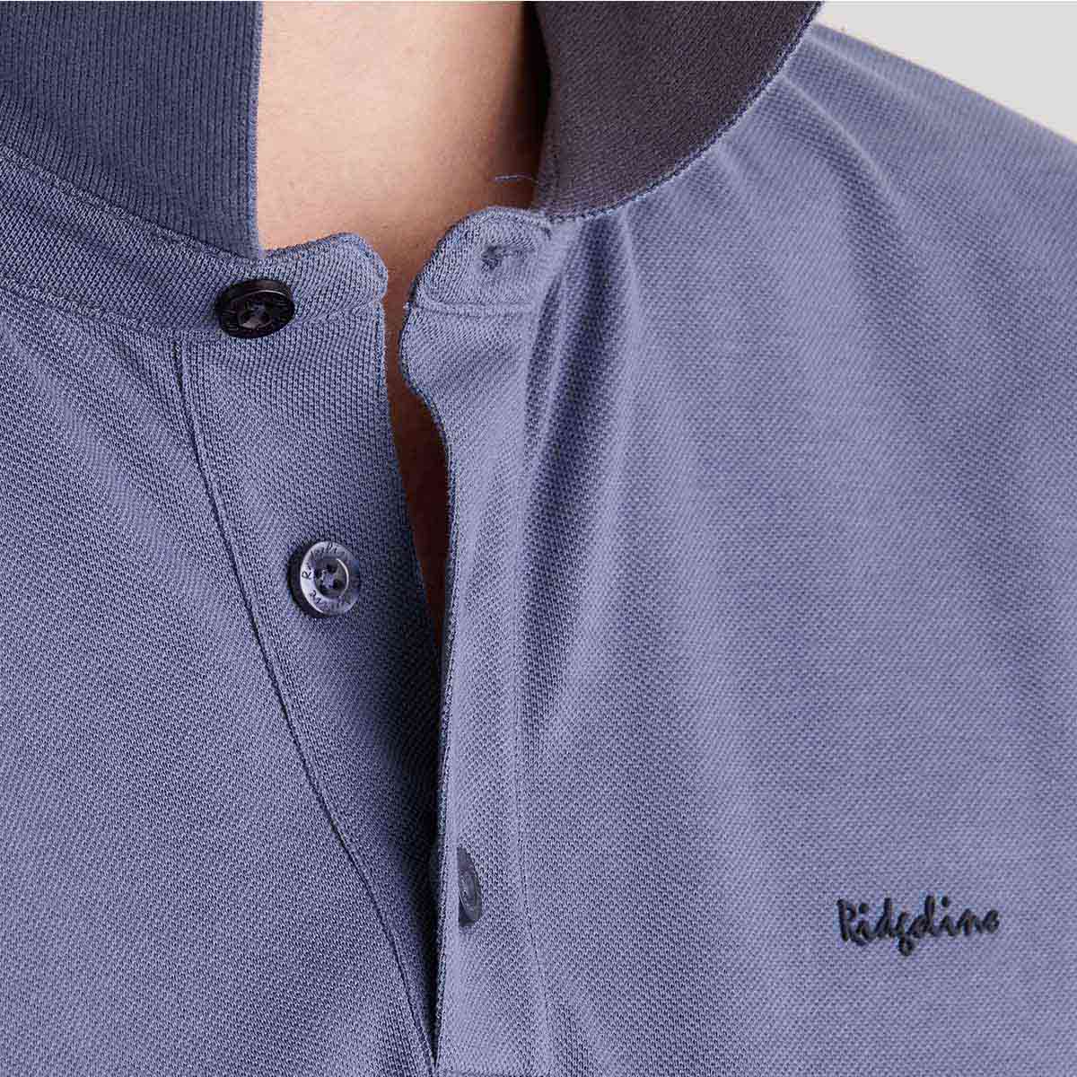 Ridgeline Signature Polo Shirt - Storm - Collar