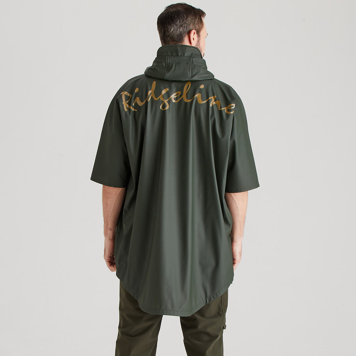 Ridgeline Signature Poncho - Deep Forest - Rear