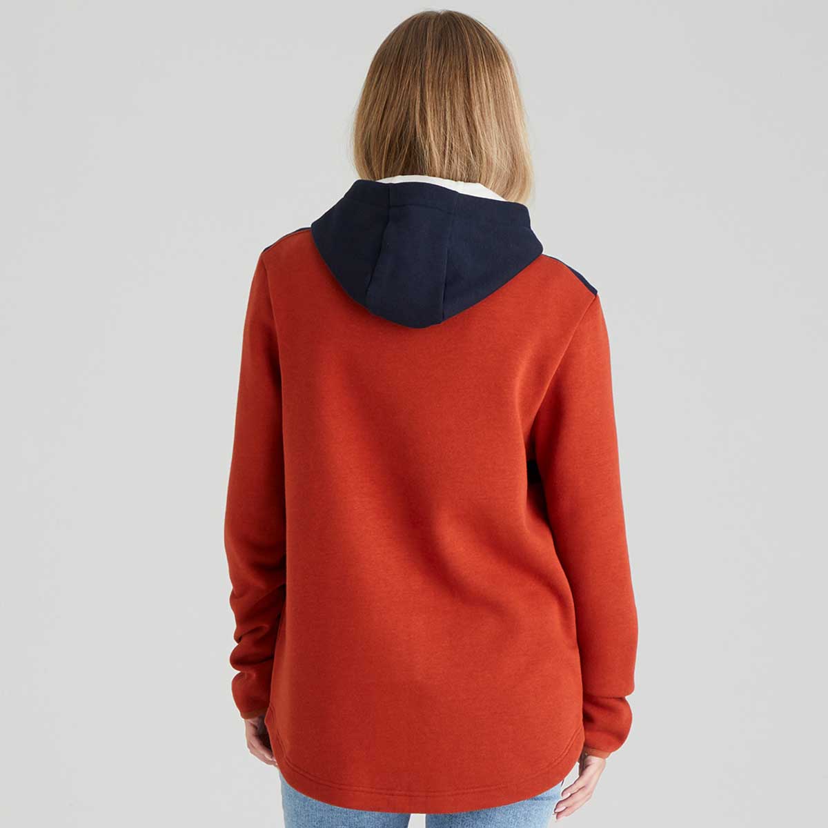 Ridgeline South Island Womens Hoodie - Russet - Rear