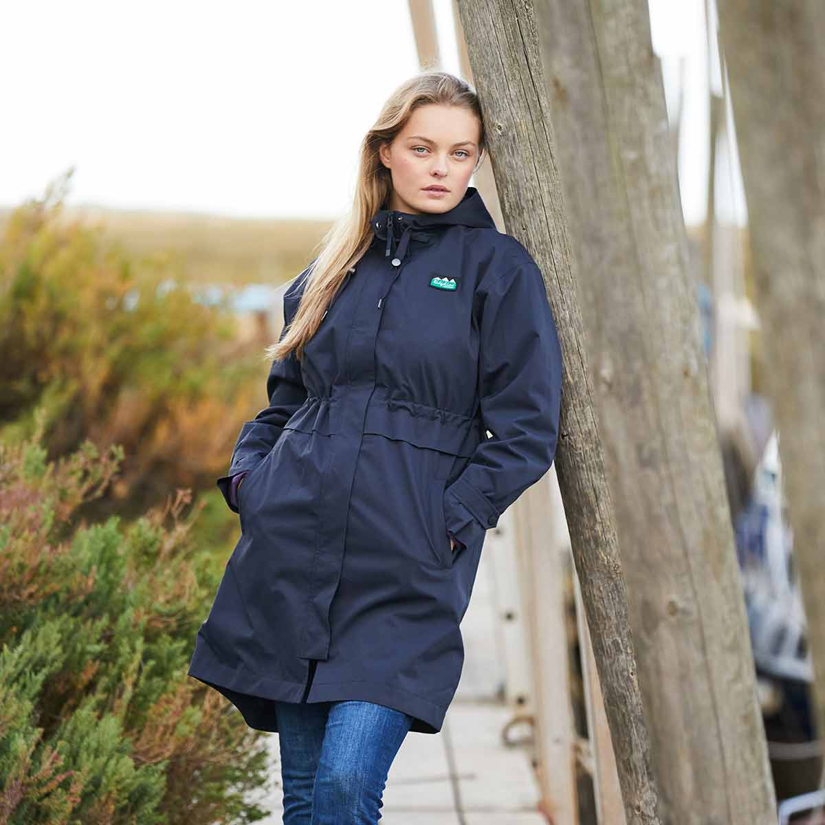 Ridgeline Women's Blakeney Parka - Navy - Model