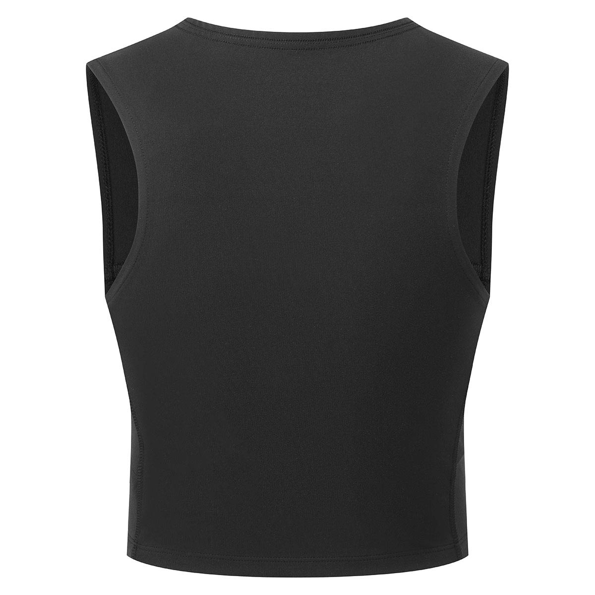 Ridgeline Women's Infinity Crop Top - Black - Rear