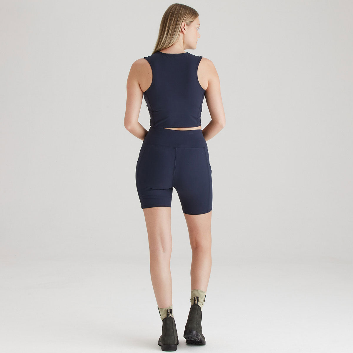 Ridgeline Women's Infinity Shorts - Navy - Rear