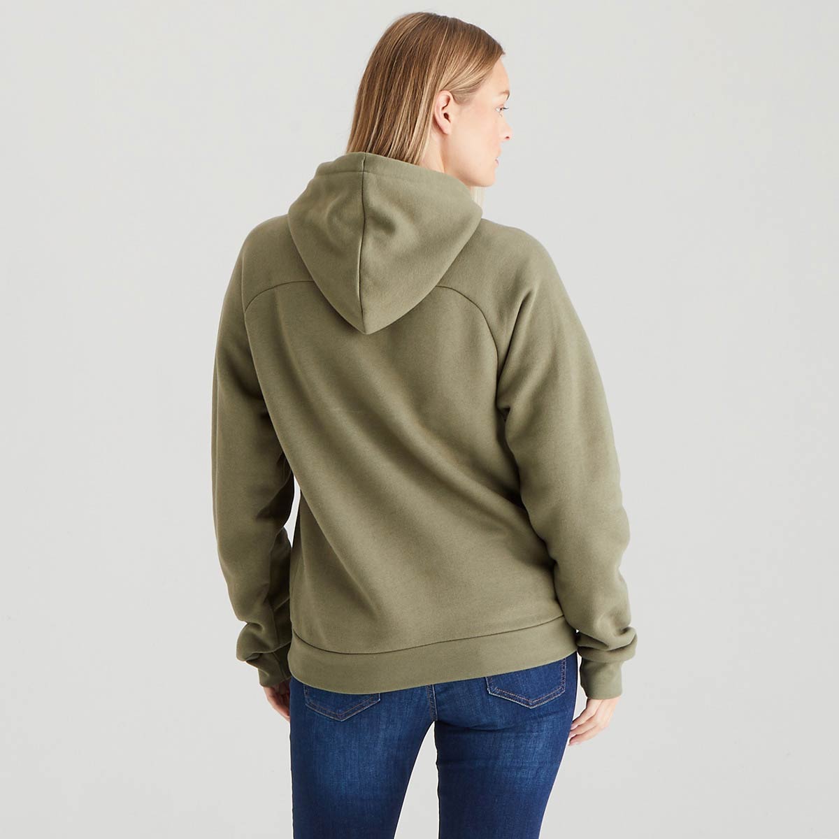 Ridgeline Women's Signature Hoodie - Khaki Green - Rear