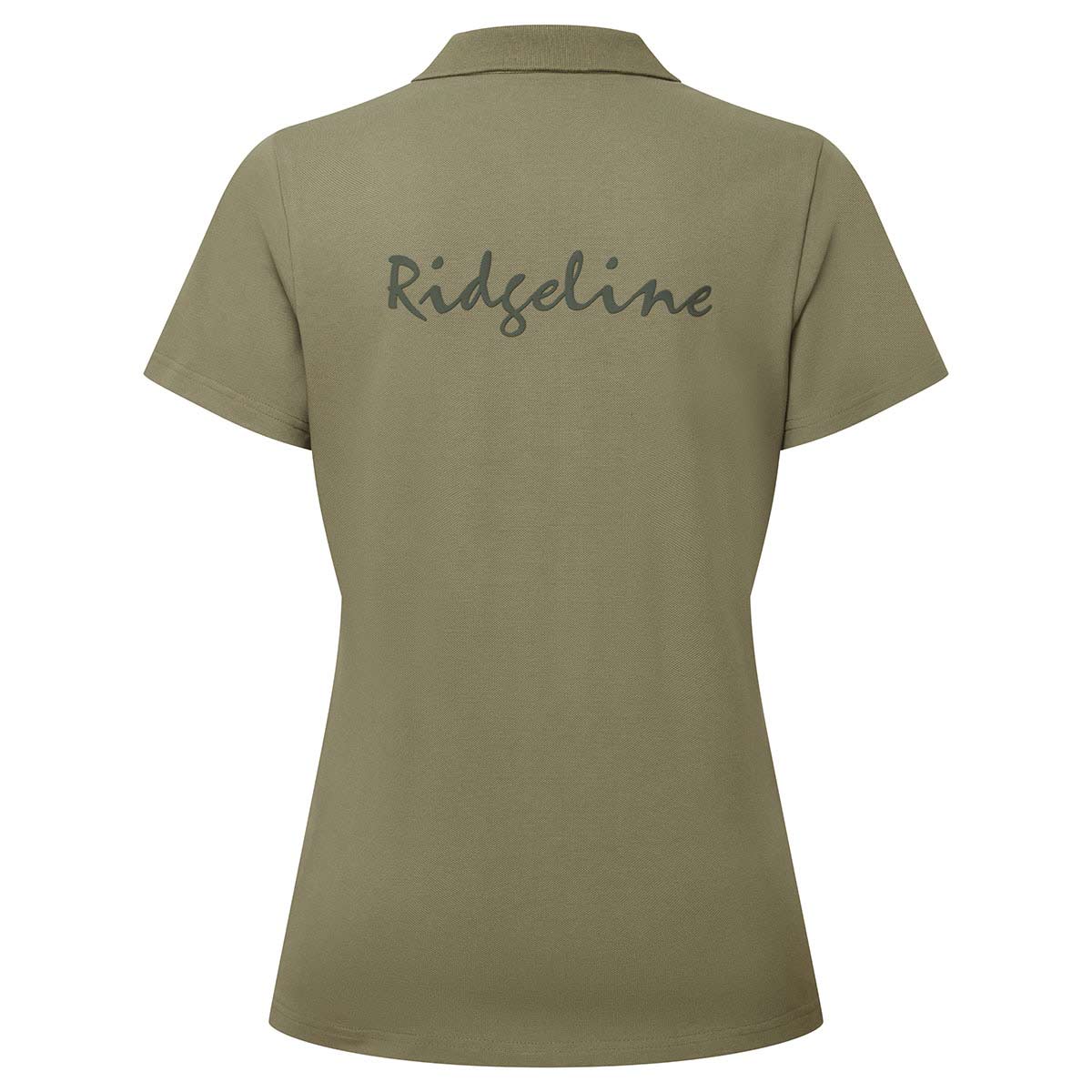 Ridgeline Women's Signature Polo Shirt - Khaki Green - Rear