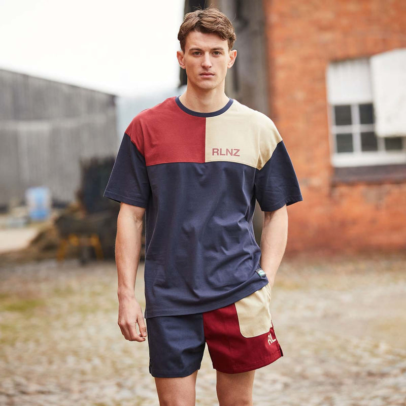 Ridgeline Backslider T-Shirt Navy Mix on Model