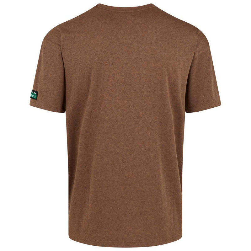 Ridgeline Basis T-Shirt - Ochre Marl - Back