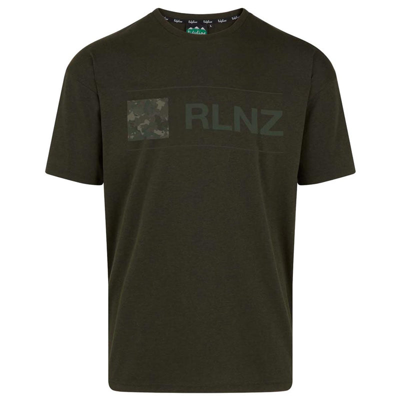 Ridgeline Basis T-Shirt - Olive Marl - Front
