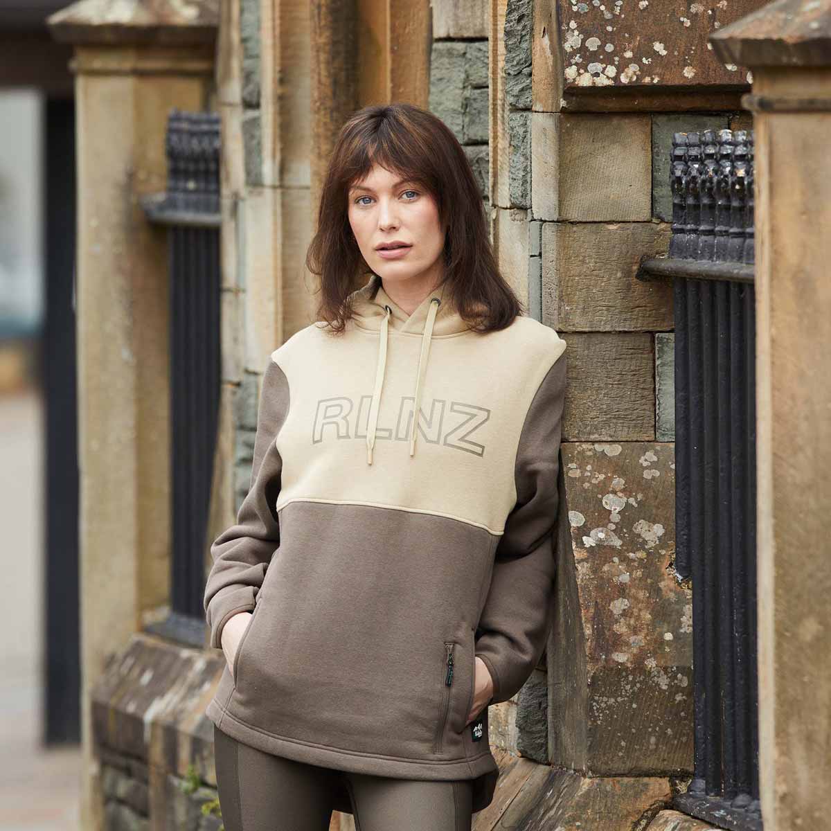 Ridgeline Ladies Hoodie in South Island style - Light Bark