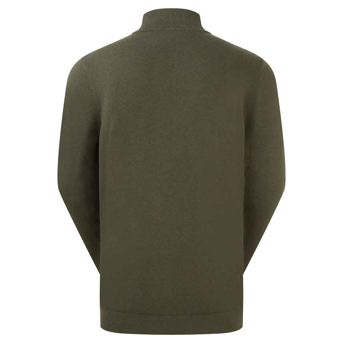 Ridgeline Men's Hartland 1/4 Zip Neck Jumper - Deep Forest Rear