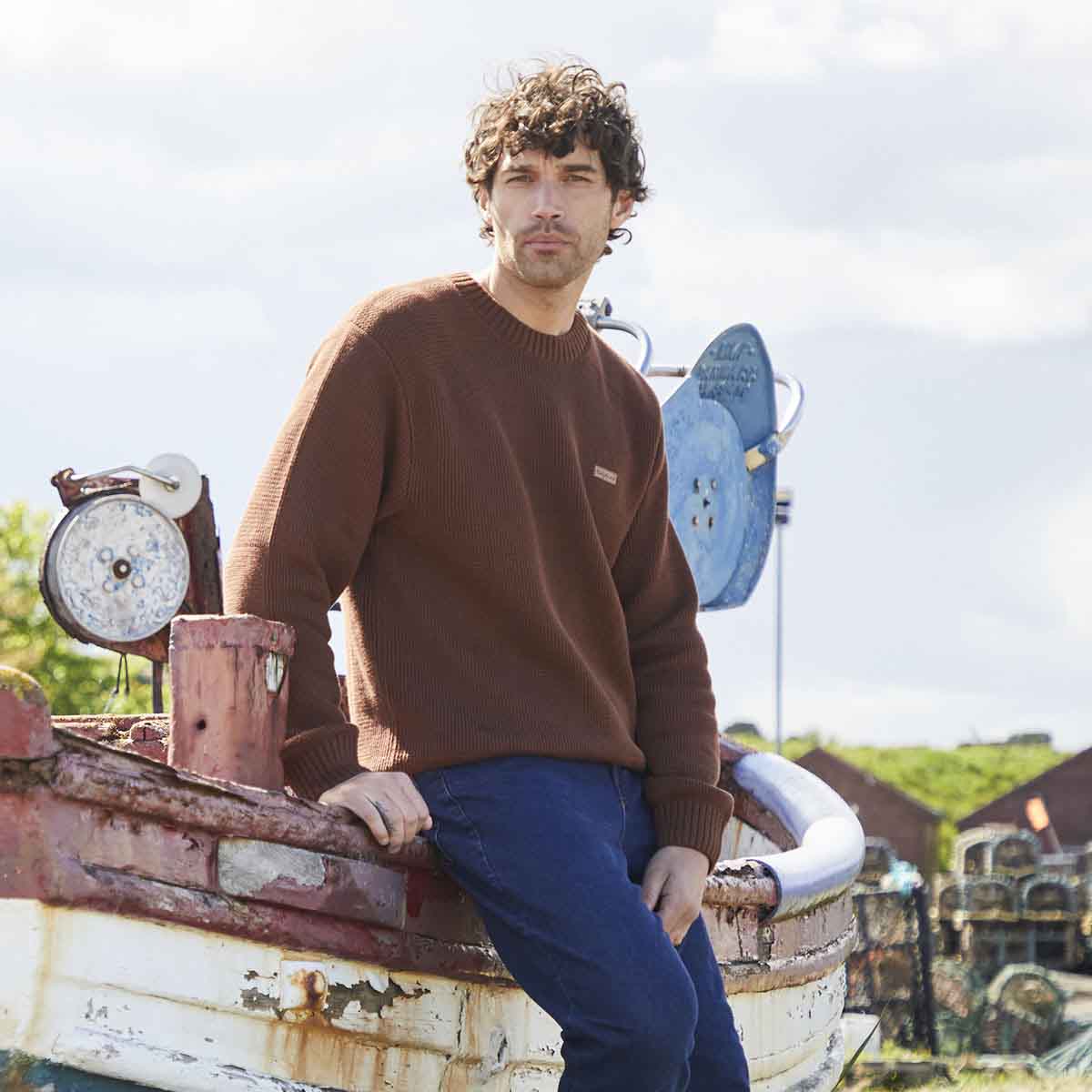 Ridgeline Men's Journeyman Jumper - Nutmeg - Life