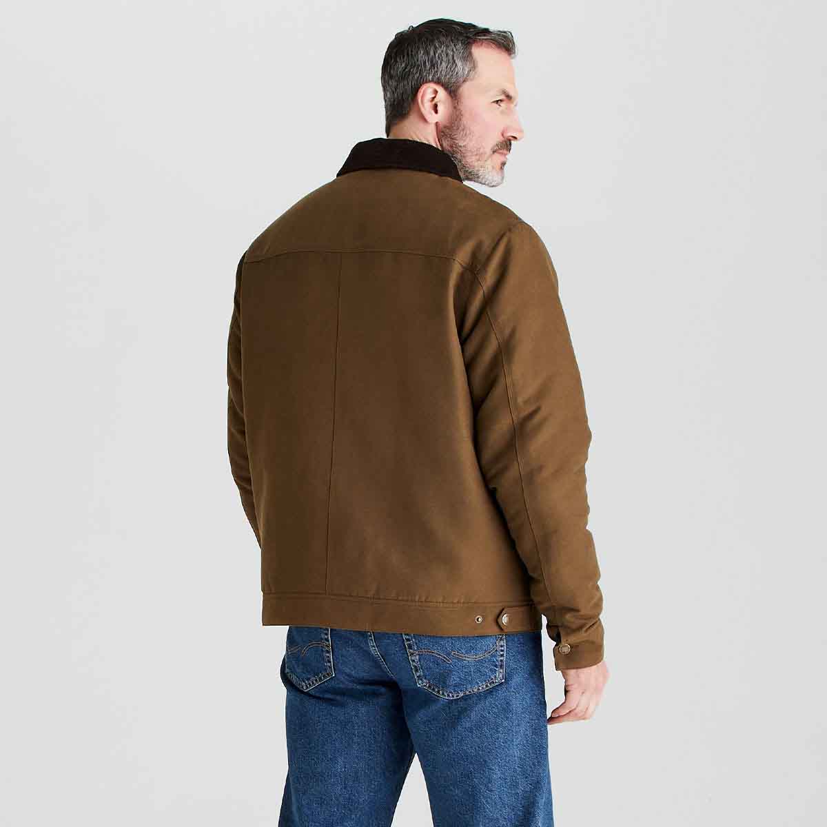 Ridgeline Men's Montana Work Coat - Moody Teak - On Model Rear