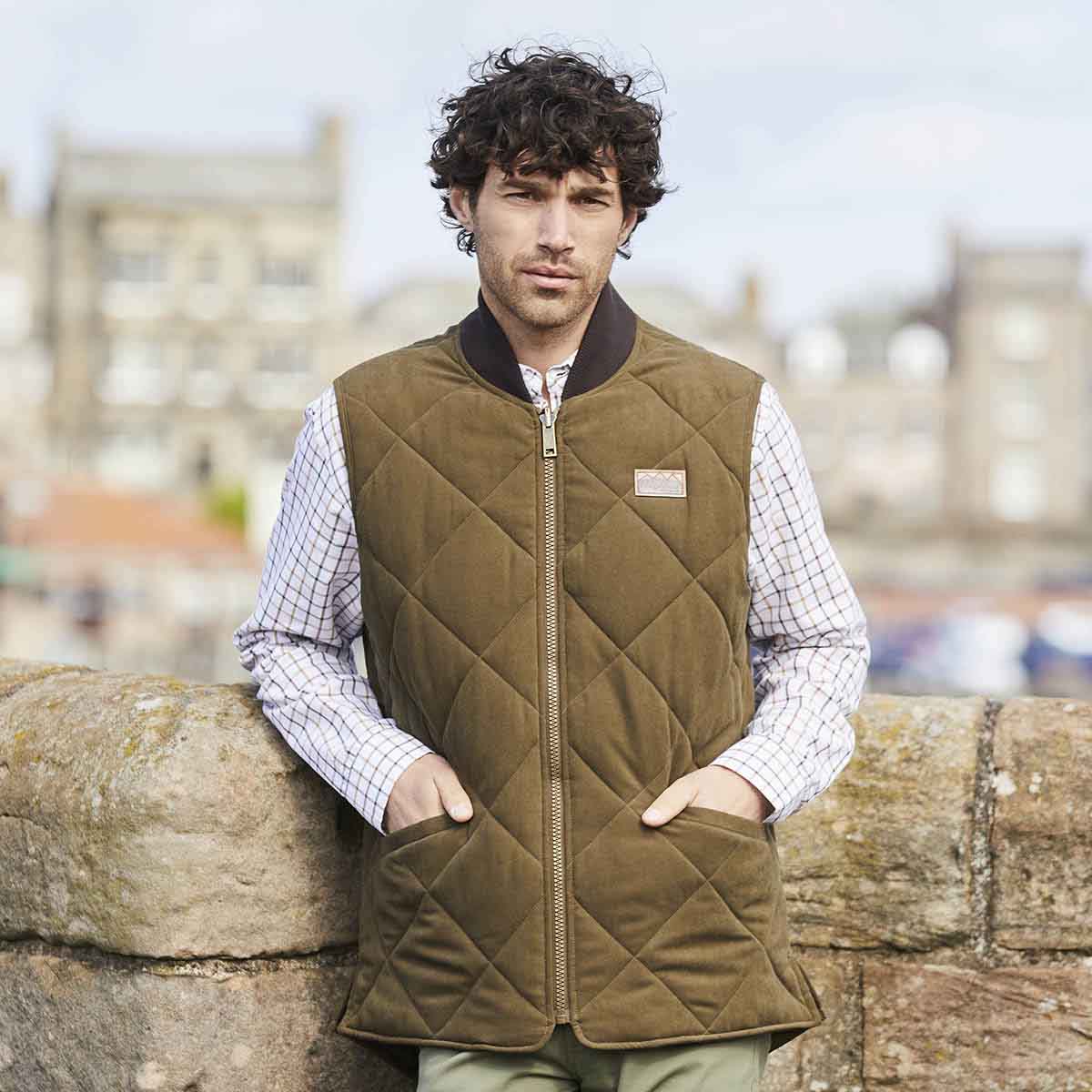 Ridgeline Men's Wester Skeld Gilet - Moody Teak - Lifestyle