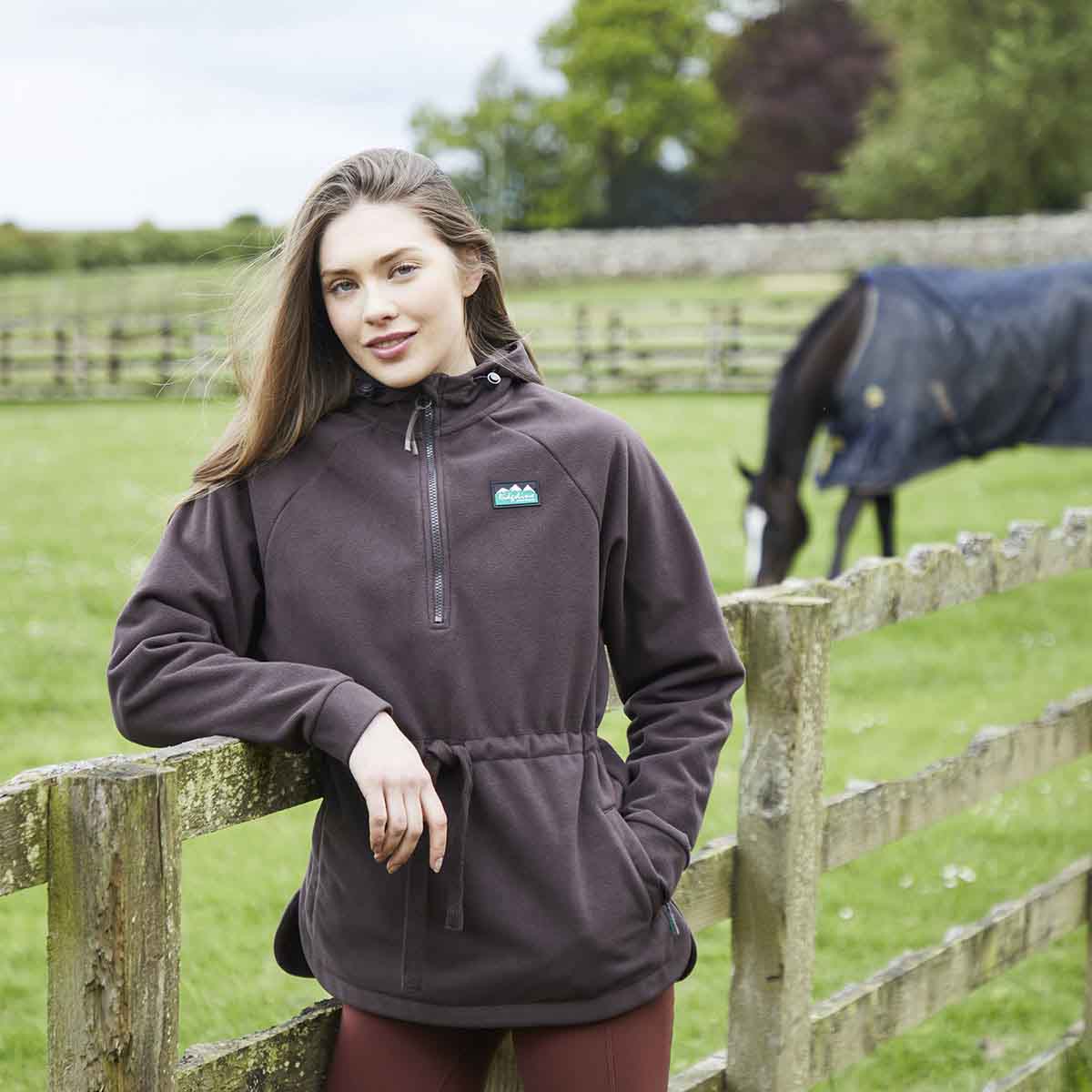 Ridgeline Women's Malin Smock - Deep Bark - On Model