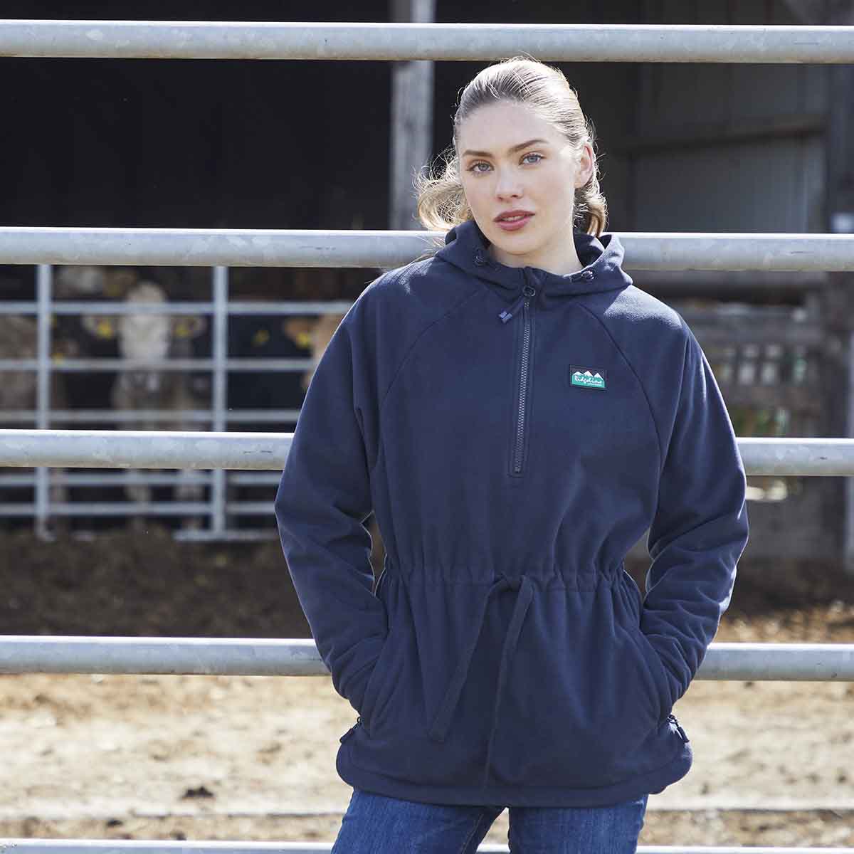 Ridgeline Women's Malin Smock - Navy - On Model