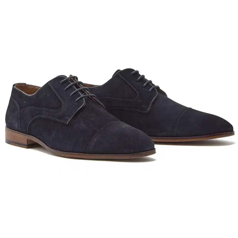 Chatham Bude Premium Suede Brogues- Navy