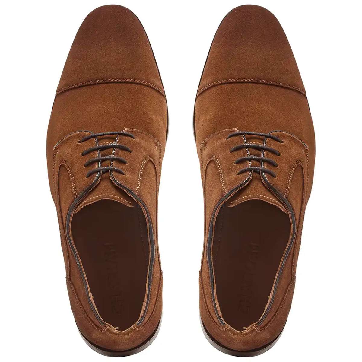 Chatham Bude Premium Suede Brogues- Tan - above