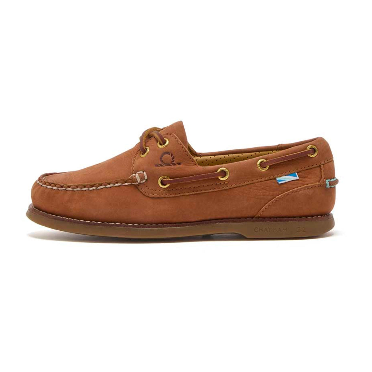 Chatham Lyme Lady G2 Deck Shoes - Tan - Left