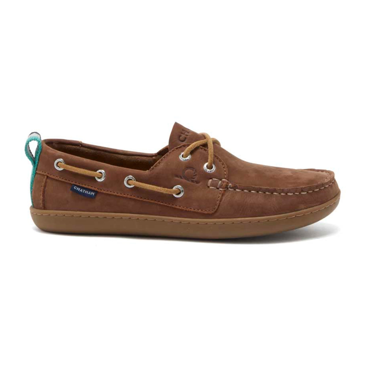 Chatham Eclipse Lady Nubuck Barefoot Boat Shoes - Tan - Right