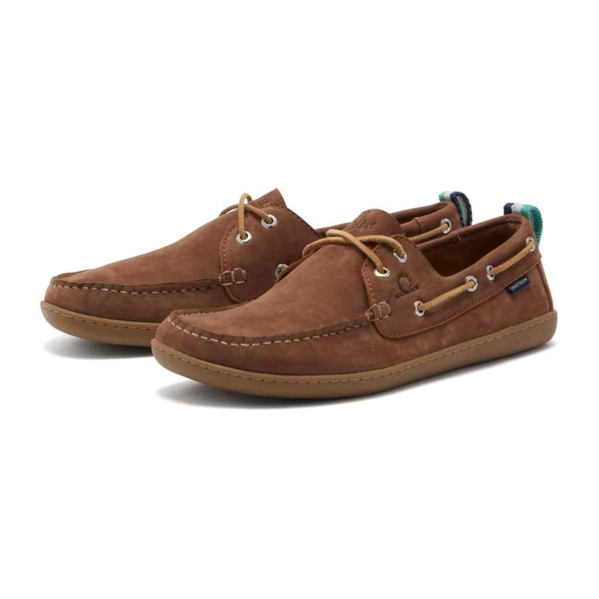Chatham Eclipse Nubuck Barefoot Boat Shoes - Tan