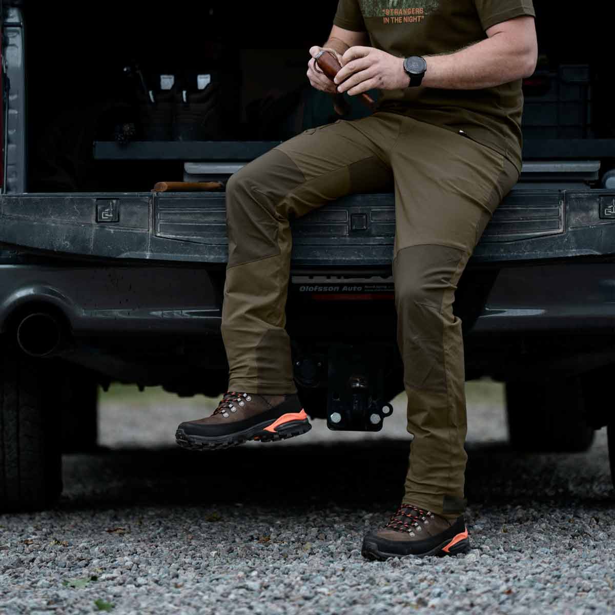 Seeland Ash Outdoor Trousers - Light Pine/Pine Green - Model