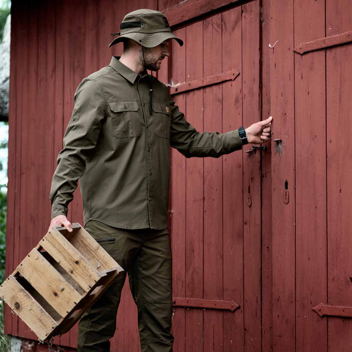 Seeland Selous L/S Cargo Shirt - Model