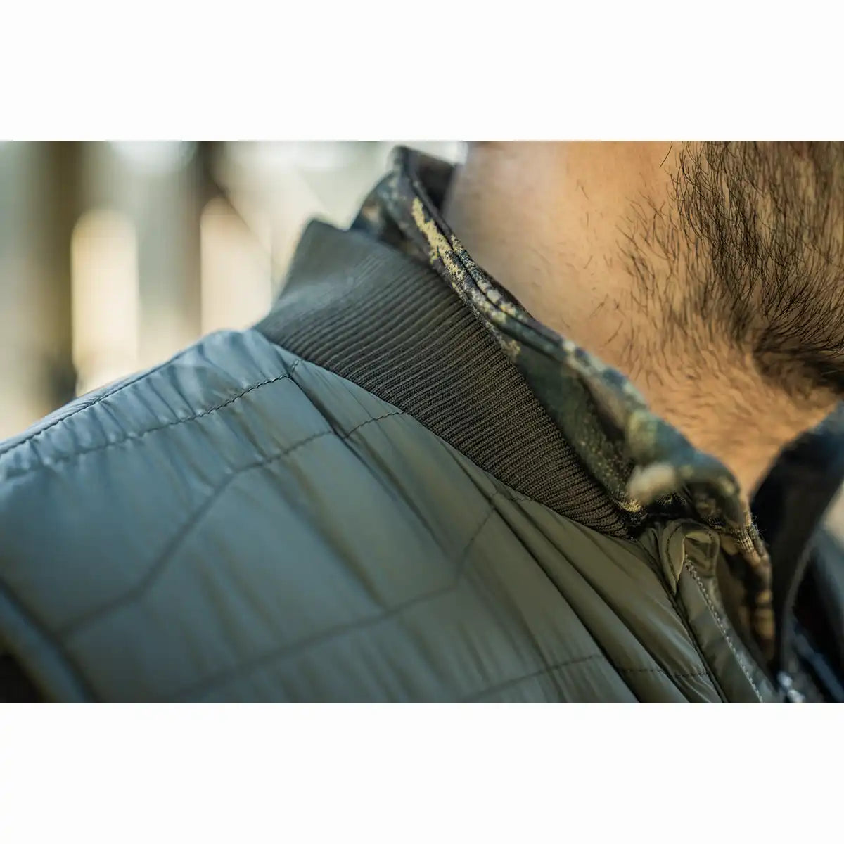 Seeland Celsius Heat Liner Waistcoat - Collar Close Up