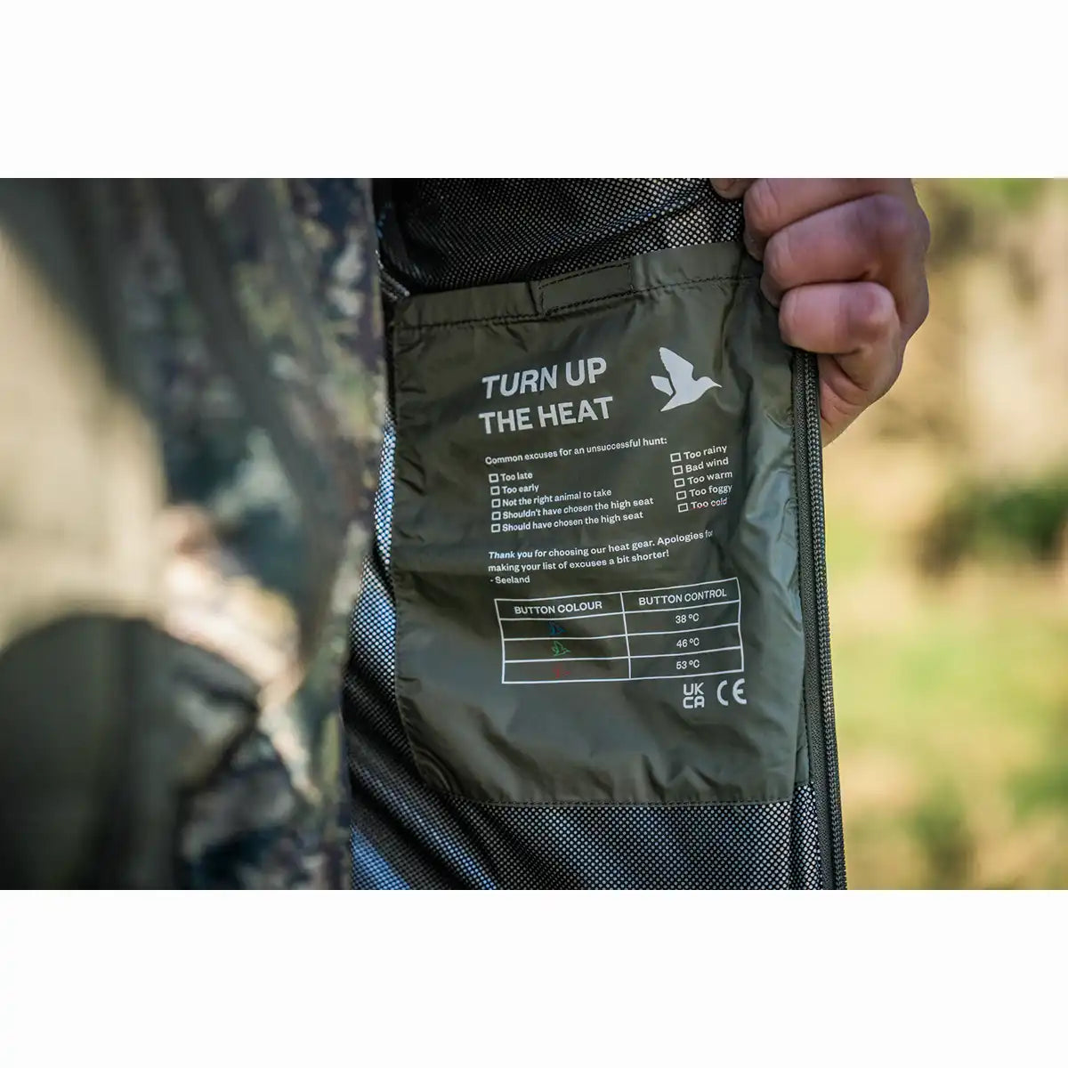 Seeland Celsius Heat Liner Waistcoat - Heat Information 