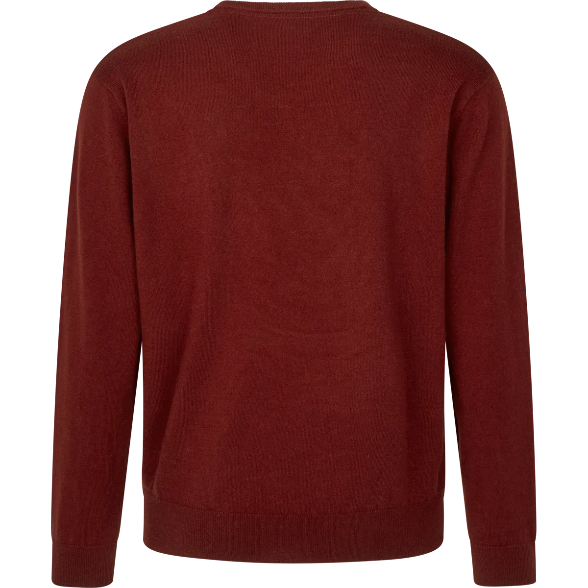 Seeland Pine V-Neck Pullover - Merlot - Rear