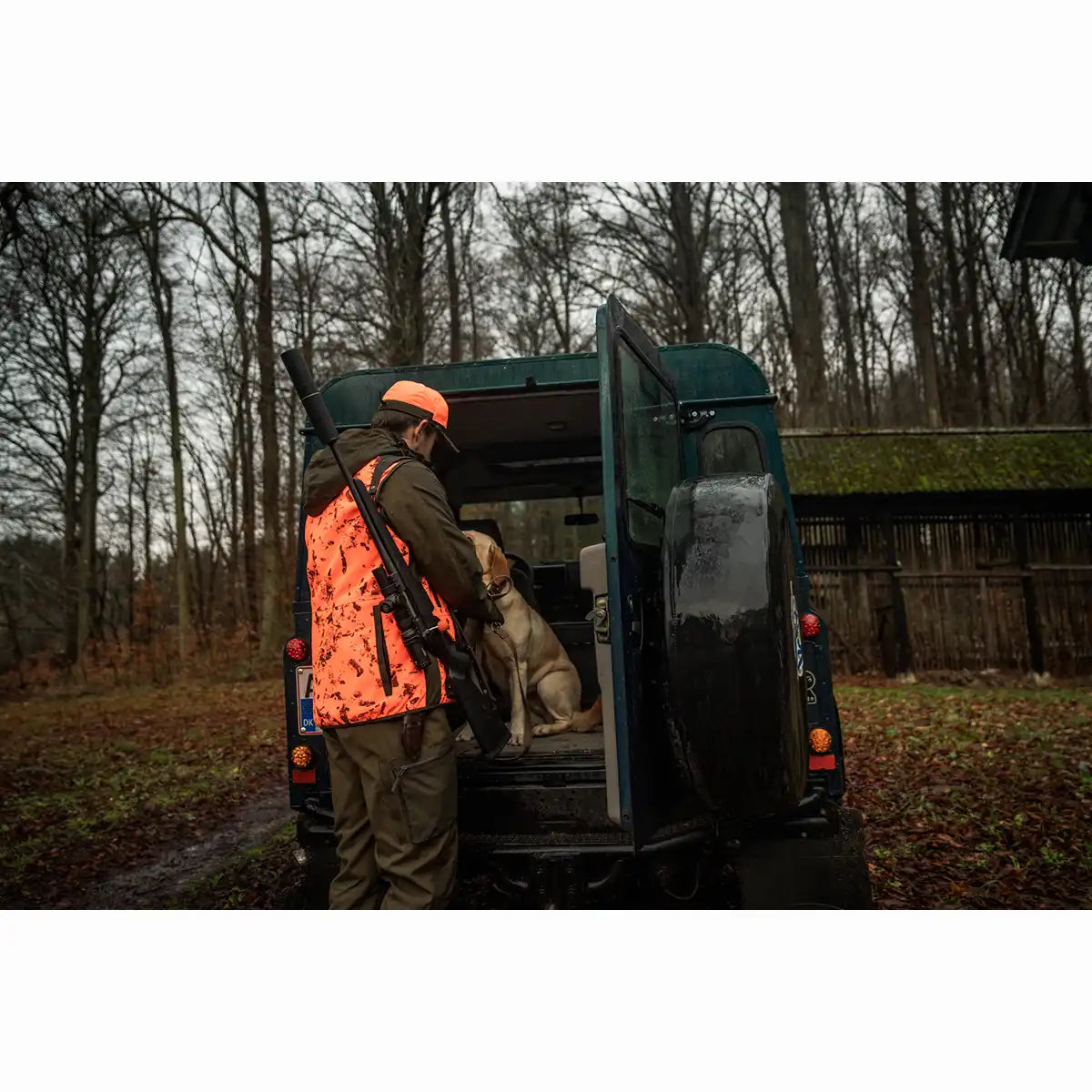 Seeland Trax Blaze Waistcoat - Worn By Model - Rear