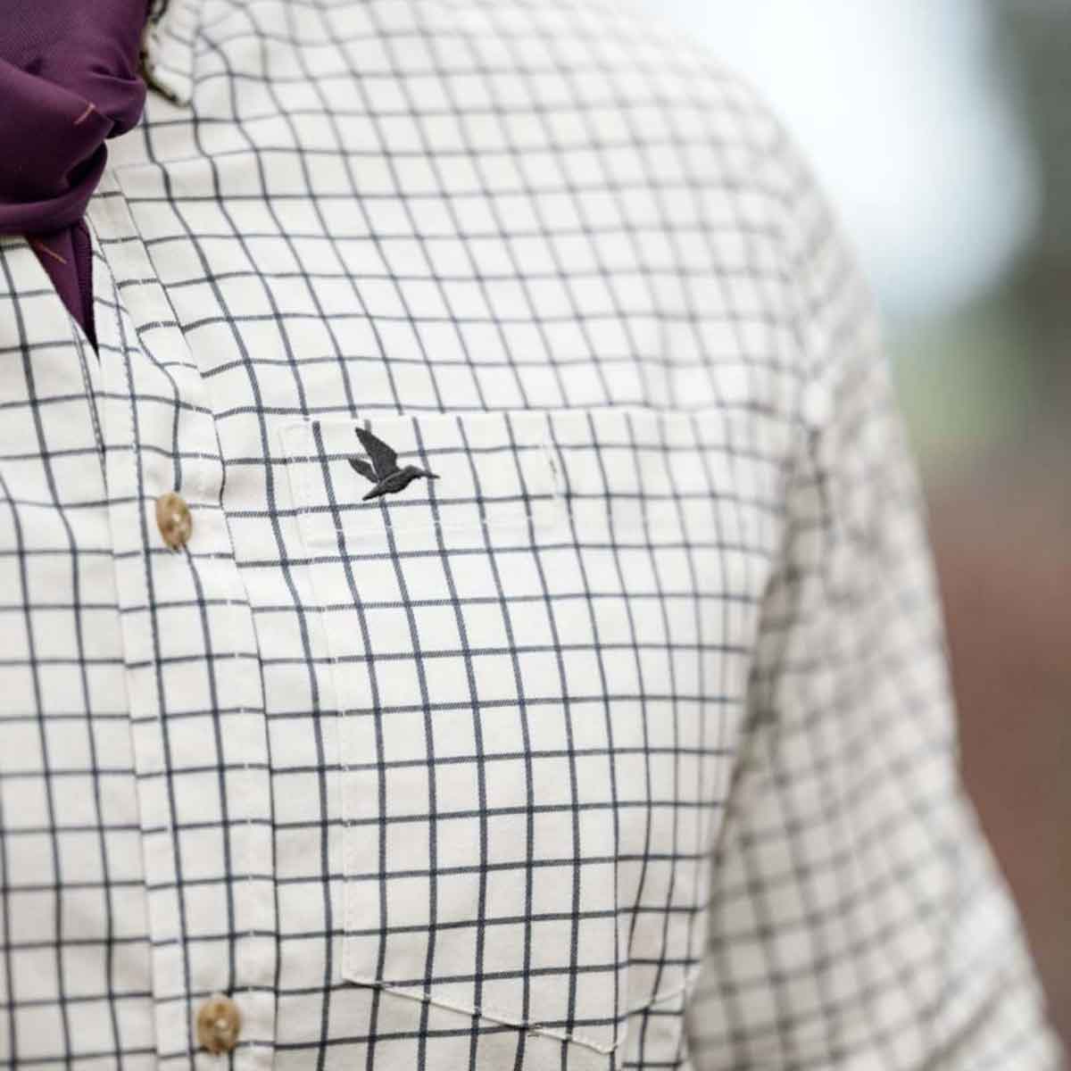 Seeland Oxford Shooting Shirt- Dark Sapphire Check