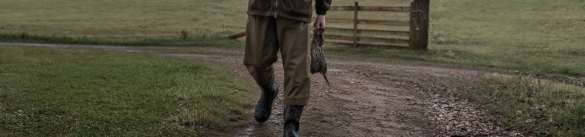 Waterproof shooting leggings and overtrousers