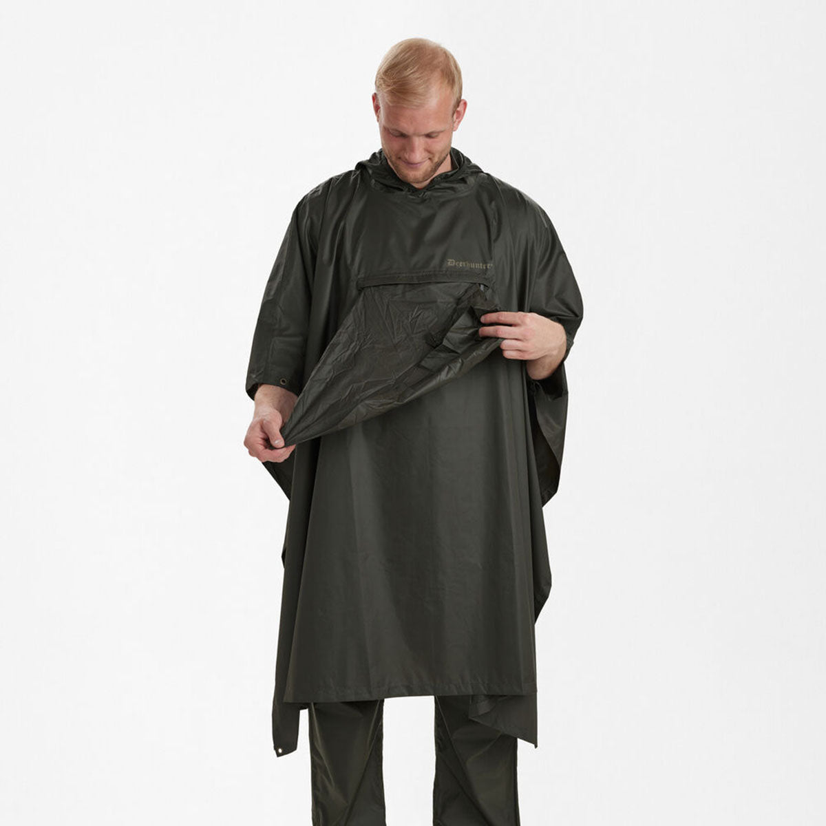 Deerhunter Survivor Rain Poncho - On Model