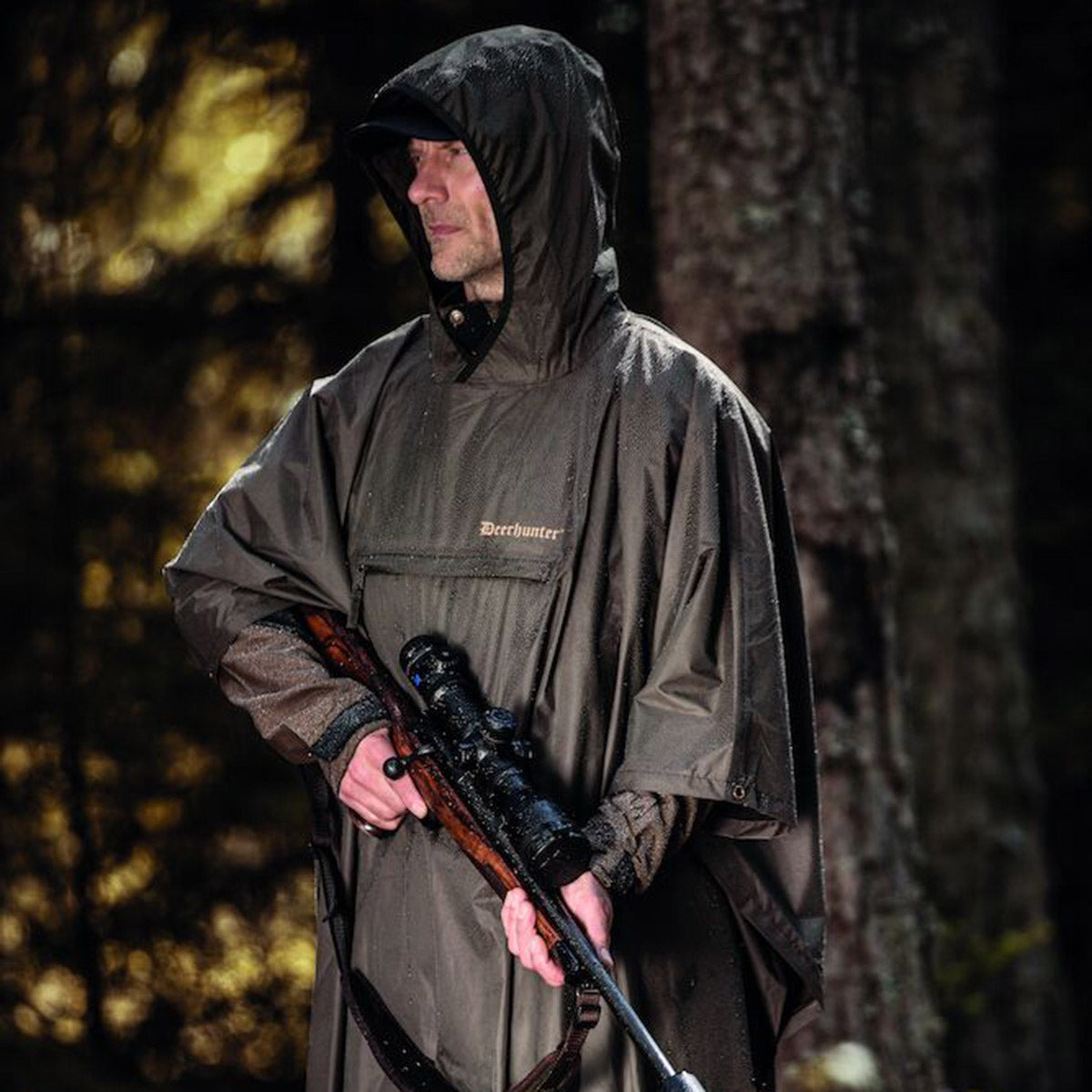 Deerhunter Survivor Rain Poncho - On Model