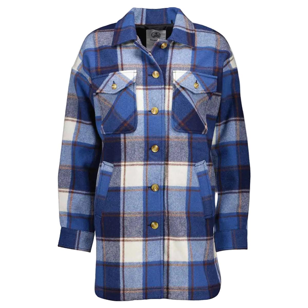 Swanndri Anchorage Women's Longline Jacket - Fitzroy Check